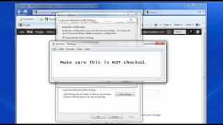 Disable Proxy Settings in Internet Explorer