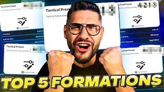 FC 25 TOP 5 Formations & The Best Meta Tactics w/ Advanced Player Roles!