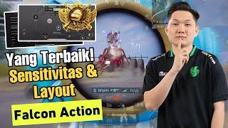 Sensitivitas Terbaik PUBG Mobile | Sensitivitas Falcon Action Terbaru 2024 + Kode Layout PUBG