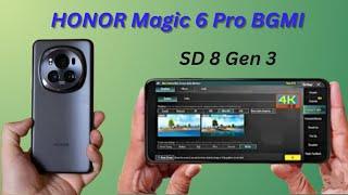 Honor Magic 6 Pro BGMI Graphics Test || Honor Magic 6 Pro PUBG Test Graphics