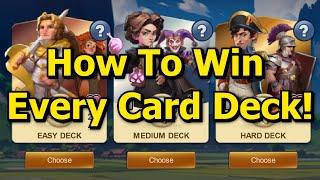 Forge of Empires: 2024 History Event Battle Tutorial! How To Win Easy / Medium / Hard Card Decks!