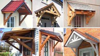 Wooden awning ideas / front door , window canopy ideas