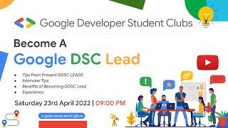 Become a Google Developer Student Club Lead