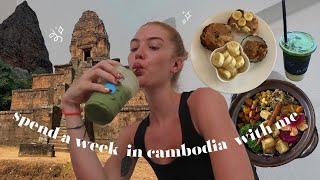 cambodia travel vlog: spend the week eating & exploring with me (siem reap, angkor wat, battambang)