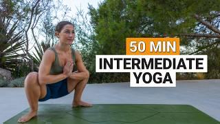 50 Min Full Body Yoga Flow | Intermediate Stretch & Flow