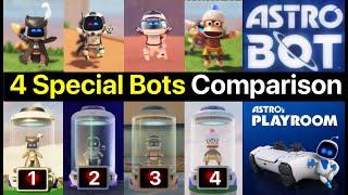 Astro Bot vs Astro's Playroom: All 4 Special Bots Comparison and How to Unlock