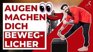 Wie deine AUGEN DICH BEWEGLICHER MACHEN! Beweglicher in nur 3 Minuten│ SanoGym