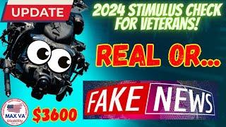 2024 VA STIMULUS Check for Disabled Veterans - Real or Fake news? #veteranbenefits #veteran #vet