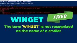 Fix 'Winget' Is Not Recognized Error In Windows 10/ 11