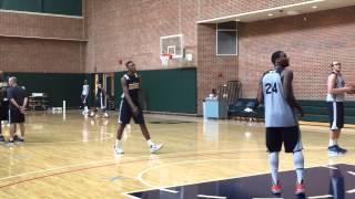 Myles Turner shooting 3s