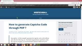 How to create captcha code in php