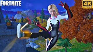 Unmasked Gwen Stacy Gameplay - Fortnite (4K 60FPS)