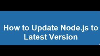 How do I update my node version in VS code?