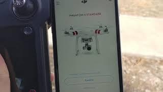 Phantom 3 standard remote controller connected. Connect aircraft error