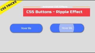 CSS Ripple Effect , CSS Button make transition and ripple effect to button using CSS