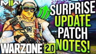 WARZONE 2: New SURPRISE UPDATE PATCH NOTES & Gameplay Changes! (MW2 Update)