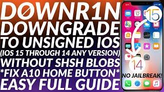 How to use downr1n & downgrade iOS 15 to 14 without SHSH Blobs/No Jailbreak | Full Guide | 2023