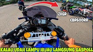 SUNMORI BSD BARENG PROSPEED‼️KETEMU LAMPU MERAH JANGAN LUPA GASPOL CBR600RR, ZX6R, ZX25R