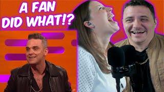 ROBBIE WILLIAMS TELLS THE WILDEST STORY EVER on The Graham Norton Show!  (REACTION)