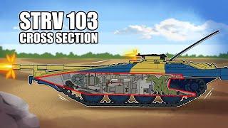 Life Inside The Flattest Tank - STRV 103 (Cross Section)