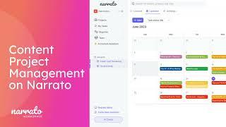 Content Project Management on Narrato