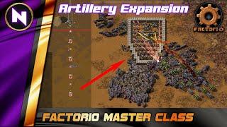 AUTOMATED ARTILLERY EXPANSION | Factorio Master Class | Tutorial/Guide/How-to