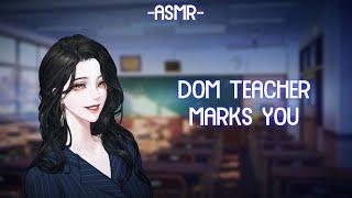 [ASMR] [ROLEPLAY] dom teacher marks you (binaural/F4A)