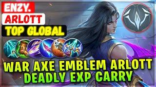 War Axe Emblem Arlott, Deadly Exp Carry [ Top Global Arlott ] Enzy. - Mobile Legends Emblem Build