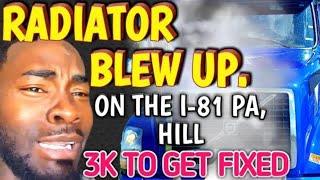 Last Night J-B Weld Save Me $3K | My Volvo Truck Radiator Blew up. VN#122