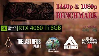 RTX 4060 Ti 8GB - Benchmarking 5 Games | 1080p & 1440p (with Intel Core i7 8700K CPU)