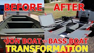 JON BOAT TO BASS BOAT FULL BUILD TIMELAPSE!!