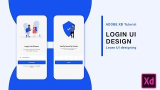 Login UI design | Adobe XD tutorial