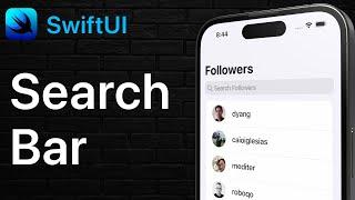 SwiftUI Search Bar - Searchable