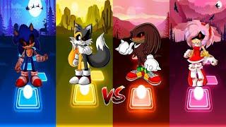 Sonic EXE - Tails EXE - Knuckles EXE - Amy EXE | Tiles Hop EDM Rush! Music Games
