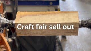 Woodturning. Craft fair sell out! Never thought these would sell so well! #woodturning #carbide