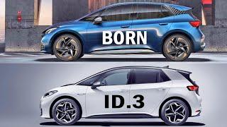 New CUPRA Born vs Volkswagen ID.3, electric car compare