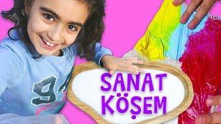 Mira 'nın Sanat Köşesinde Renkli Boyalar ile Etkinlik | Eğitici Umikids Videosu