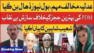 PMLN Open Attack On Judiciary | BOL News Stand With Court | Shoaib Shaheen Statement | Breaking News