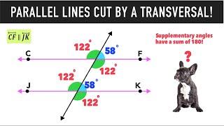Parallel Lines Cut by a Transversal & Angle Relationships!