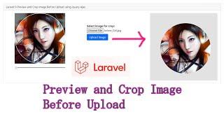 Laravel 9 Preview and Crop Image Before Upload using Jquery Ajax