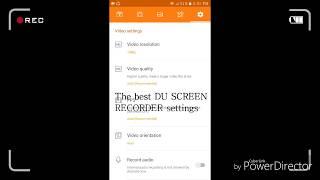 The best DU Screen Recorder Settings