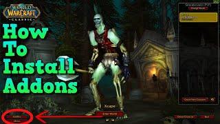 How To Install Addon Wow Classic  Questie Best AddOn For Leveling World Of Warcraft Classic Addons