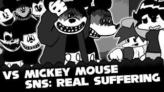 FNF | VS Mickey Mouse - SNS: Real Suffering | Mods/Hard/Gameplay |