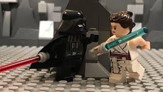 LEGO stop motion: Darth Vader vs Rey