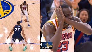 Draymond Green does Night Night after going iso on Rudy Gobert for dagger dunk 