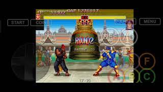 AKUMA VS VEGA(M.BISON) FIGHT IN GGPO ANDROID