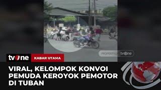 Detik-detik Konvoi Pemuda Keroyok Pengendara Melintas | Kabar Utama tvOne