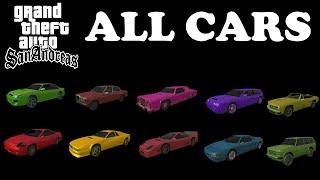 GTA: San Andreas - All Cars/Vans/Trucks (Overview)