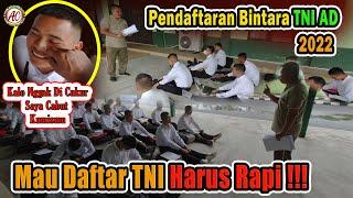 Momen lucu Saat Pendaftaran Bintara TNI AD 2022 | Rekrutmen TNI AD 2022