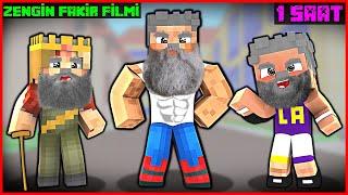 MİNECRAFT ZENGİN VE FAKİR HAYATI FİLMİ! - (1 Saat)